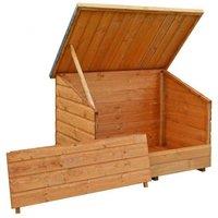 Rowlinsons Garden Chest - L90 x W138 x H94 cm in Brown