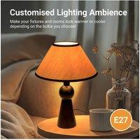 Wood Desk Lamp with E27 Lamp Holder 300mm D x 405mm H