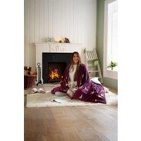 Deyongs Hounds Heated Throw - 140x180cm Cosy Blanket | 1846 in Burgundy | Size: 140 cm x 180 cm