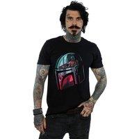 Star Wars Men's Mandalore Helmet Reflection T-Shirt in Black | Size: 5XL