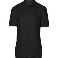 Gildan Men's Softstyle Short Sleeve Double Pique Polo Shirt in Black | Size: 3XL