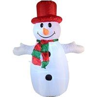 Samuel Alexander 4ft (120cm) Light up Inflatable Christmas Snowman Decoration with White LEDs