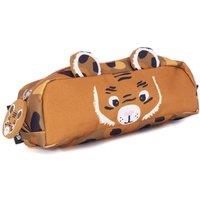 Les Deglingos 1-Zip Animal Face Pencil Case - Speculos the Tiger in Orange