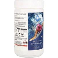 Shatchi BLUE SPARKLE 5 Kg Multifunction Chlorine Tablets 4-in-1 Dispenser Tablets Sanitiser, Stabiliser, Algaecide & Clarifier for Hot Tubs & Pools
