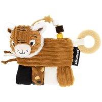 Les Deglingos Activity Rattle -Speculos the Tiger in Tan