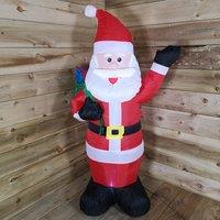 Samuel Alexander 120cm (4ft) Light up Standing Santa Inflatable Christmas Decoration with LEDs in Red
