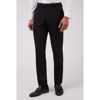 Limehaus Men's Black Tailored Fit Trousers | Size: 34R