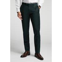 Alex Men's Twill Tailored Fit Suit Trousers in Green | Size: 40R