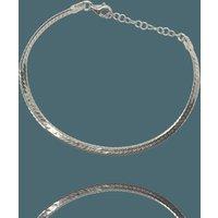 Spero London Women's Italian Sterling Silver Herringbone Bracelet