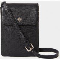 OSPREY LONDON Women's The Madison Leather Phone Bag in Black