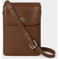 OSPREY LONDON Women's The Madison Leather Phone Bag in Tan