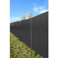 Set of 12 Steel Corrugated Panels