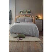 Deyongs Southwick Melange Look Duvet Cover Set - Soft & Breathable Bedding | 1846 in Grey | Size: King