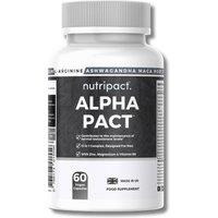 Nutripact Testosterone Support 13 in 1 Complex - 60 Capsules - Alpha Pact in Black | Size: Pack of 60