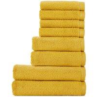 CHRISTY 'Cirrus' Lightweight Fluffy Softloft Cotton 8 Piece Towel Bale in Yellow