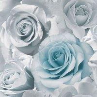 Muriva Madison Roses Wallpaper in Blue