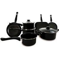 Carter & Clay 10 Piece Cookware Pots & Pans Set in Black