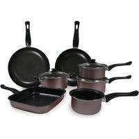 Carter & Clay 10 Piece Cookware Pots & Pans Set in Rose Gold