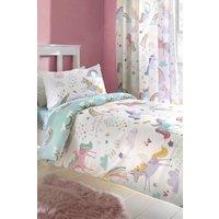Bedlam 'Rainbow Unicorn' Childrens Duvet Cover Set | Size: Double