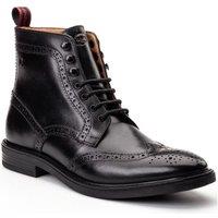 Base London Men's Bristol Brogue Boot in Black | Size: 8