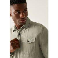 Regatta Men's Spennith Fleece Lined Shacket Shirt in Orange | Size: 2XL