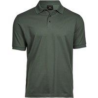 TEE JAYS Men's Luxury Stretch Short Sleeve Polo Shirt in Jade | Size: Medium