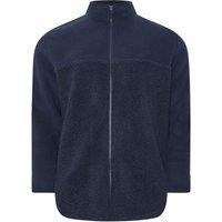 BadRhino Men's Fleece Jacket in Mid Navy | Size: 4XL