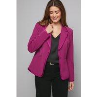 Wallis Women's Edge Detail Single Breasted Tux Jacket in Pink | Size: 14