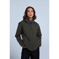 Animal Women's 'Elements' Waterproof Breathable Zipped Pocket Adjustable Hood Jacket in Olive | Size: 16