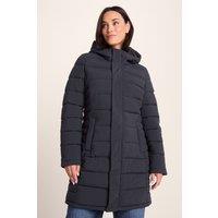 TOG24 Women's 'Kirkham' Long Shower Resistant Insulated Jacket in Dark Indigo | Size: 20