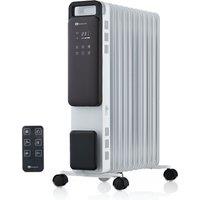 PureMate 2500W 11 Fin Oil Filled Radiator - Portable Electric Heater w/ Digital Screen, Touch Control, Adjustable Thermostat, 3 Heat Modes, 24Hr