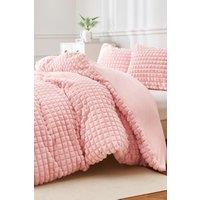 Ezysleep Super Soft Luxury Faux Fur Box Duvet in Pink | Size: King