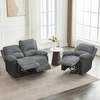 Electric Reclining Sofa Set, Sectional Sofa Suite - 1+2 Sofa Set