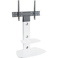 AVF Lucerne 70cm Curved Pedestal TV Stand, for TVs 32-65 in White