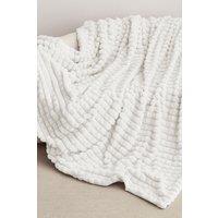 Ezysleep Super Soft Luxury Faux Fur Box Throw in Cream | Size: Extra Large