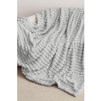 Ezysleep Super Soft Luxury Faux Fur Box Throw in Silver | Size: Extra Large