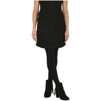 Cutie London Women's Textured Mini Box Skirt in Black | Size: 8
