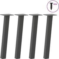Coffee Table Legs 4 pcs Anthracite 30 cm Steel