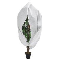 Berkfield Home Plant Fleece Cover with Zip 70 g/m≤ 2.36x2 m in White