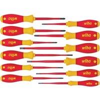 Wiha Softfinish Electric Slimfix Screwdriver Set, 12 Piece