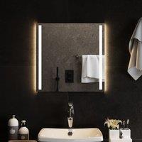 Berkfield Home LED Bathroom Mirror 50x50 cm in Clear