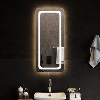 Berkfield Home LED Bathroom Mirror 40x90 cm in Clear