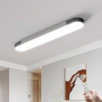 Garwarm 48W Dimmable Acrylic Linear LED Ceiling Light with Remote Control in White