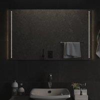 Berkfield Home LED Bathroom Mirror 100x60 cm in Clear