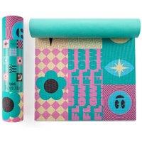 Myga Printed Yoga Mat in Light Green