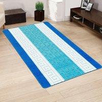 Smart Living Heavy Duty Machine Washable Hallway Kitchen Non Slip Door Mat in Blue | Size: 40 cm x 60 cm