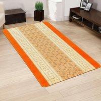 Smart Living Heavy Duty Machine Washable Hallway Kitchen Non Slip Door Mat in Orange | Size: 40 cm x 60 cm