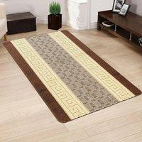 Smart Living Heavy Duty Machine Washable Hallway Kitchen Non Slip Door Mat in Brown | Size: 40 cm x 60 cm