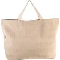 Kimood Rustic Juco Shopper Bag in Medium Beige