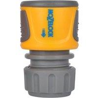 Hozelock Standard Hose End Connector Pack of 2 in Pale Grey